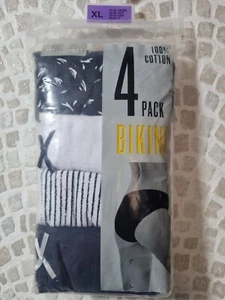 Ladies underwear 4 Pack BIKINI BRIEF Size XL 18/20 - Picture 1 of 8
