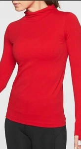 Athleta Flurry Scuba Hoodie Womens Medium Red Long Sleeve Hooded - Picture 1 of 4