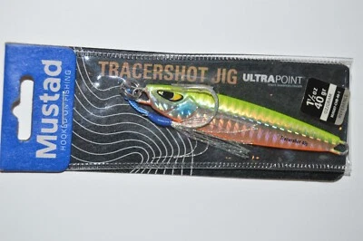 Mustad tracershot джиг ultra точка крюк джиггинг литья 1,5 унций Chartreuse bluegill - Изображение 1 из 3