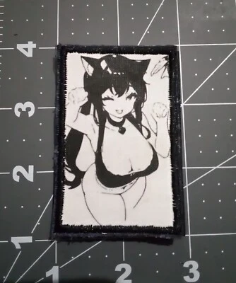 Anime Waifu Tactical Moral Embroidered Hook And Loop Patch - Image 1 of 2