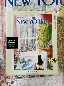 New York Puzzle company TWO 1000 Piece Jigsaw Puzzles Cats Eye View just A Pinch