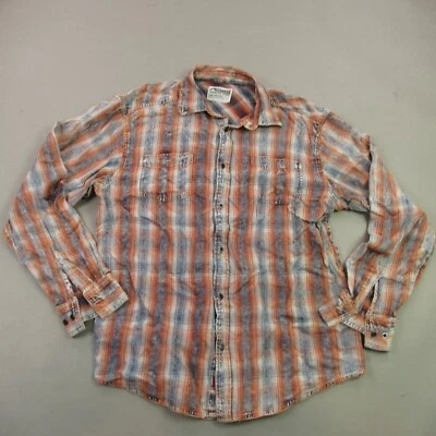 Camisa Mountain Khakis Para Hombre Grande Calce Relajado Abotonada A Cuadros Usada Foto 1 de 4