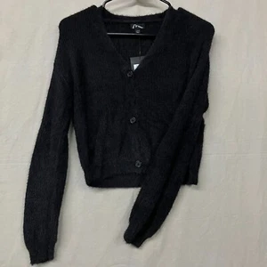NWT Art Class Girls' Large 10/12 Black Button Front Cardigan Sweater Long Sleeve - Picture 1 of 6