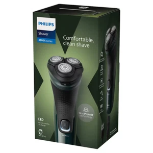 Philips X3002/00 Rasoio Elettrico Ricaricabile Uomo - Verde Foresta NUOVO Wet & Dry - Foto 1 di 1