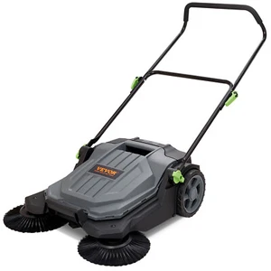 VEVOR Walk-behind Hand Push Floor Sweeper 25.6" Width 5 Gallon Waste Container - Picture 1 of 12