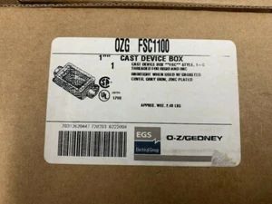 OZ GEDNEY FSC1100 1" SINGLE GANG FSC BOX MALLEABLE  W556 - Picture 1 of 1
