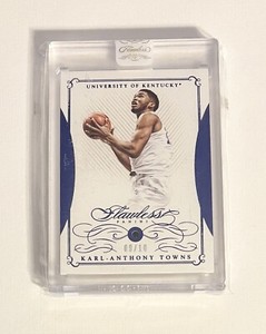 2016 Panini Flawless Collegiate Karl-Anthony Towns Sapphire Gem Card 9/10