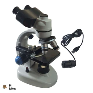 Microscopio trinocular digital con oculares WF10x y WF25x y cargador 40X-5000X - Imagen 1 de 21