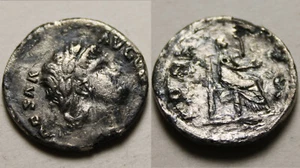 Rare Genuine Ancient Roman silver coin denarius Nero 50-68 AD - Picture 1 of 4