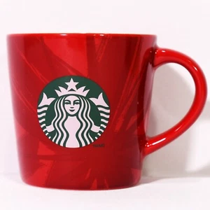 Starbucks 2014 Red Ceramic Espresso Coffee Mug Cup 3oz Mini Holiday - EUC 0922! - Picture 1 of 5