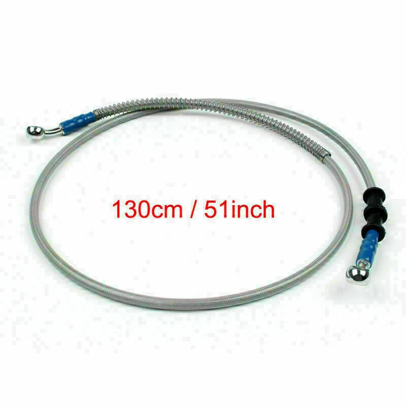 130cm/51" M10 Brake Oil Hose Line Banjo Fitting Stainless Steel End SG A Foto 1 de 2