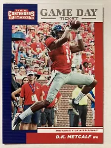 D.K. Tarjeta de novato boleto DK Metcalf 2019 Panini Contenders Game Day #30 (2177) - Imagen 1 de 2
