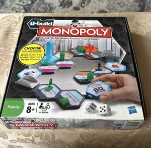 Hasbro U-Build Monopoly Board Family Game Choose How Long You Play Ages 8+ - Picture 1 of 4