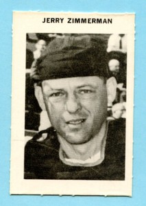 1972 Milton Bradley #378 Jerry Zimmerman Box 705 -717