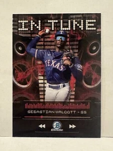 2024 Bowman Draft Sebastian Walcott In Tune Rangers - Picture 1 of 2