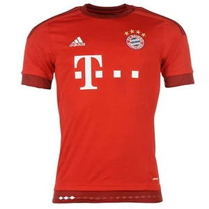 BAYERN MUNICH 2015/16 HOME (2XL,XL) GERMANY RED ADIDAS SOCCER FOOTBALL SHIRT - Picture 1 of 12