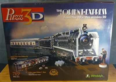 Vintage Wrebbit 3D Puzzle  Orient Express Train 1:32 Scale Sealed NIB  - Image 1 of 3