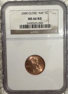2000 Close "AM" Cent Coin. MS 66 RD. - Picture 1 of 2