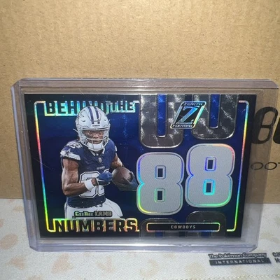 2024 Panini Zenith Behind the Numbers CeeDee Lamb #17 Blue /25 - Image 1 of 2