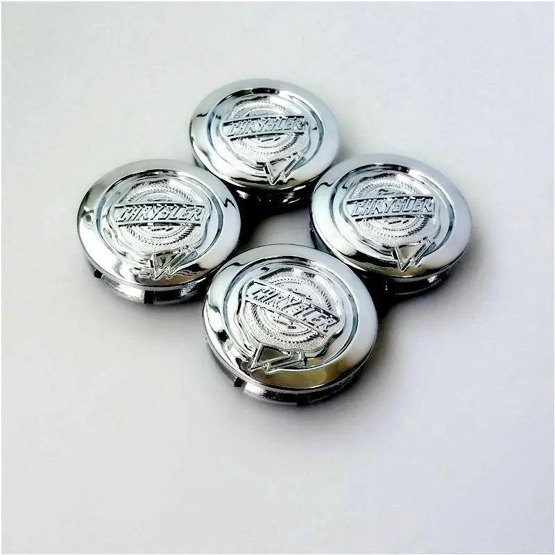 4 x Chrysler 300c Center Caps 54mm Chrome / Silver for SRT  Design Alloy Wheels - Image 1 of 1
