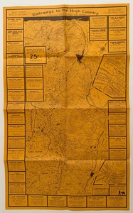 1955 Bishop Eastern Sierra California HAYDEN Map, "Gateways to the High Country" - Picture 1 of 8