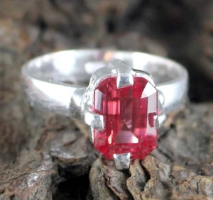 Natürlich Padparadscha Orange Saphir 5.30 Karat Smaragd Cut Edelstein Certified - Bild 1 von 6