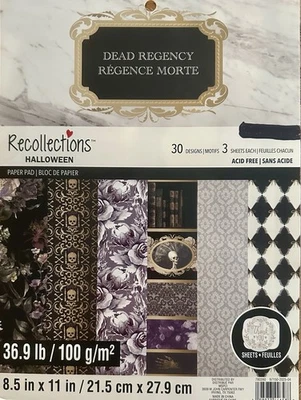 “DEAD REGENCY” SCRAPBOOKING / CRAFTS ~8.5 X 11~ 30 SHEETS~ BY RECOLLECTIONS - Image 1 of 4