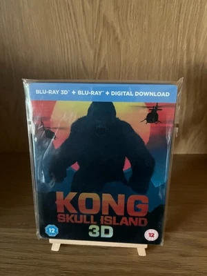 KONG Skull Island (2017) HMV Exclusive 3D Blu-ray UK Steelbook. Like New! OOP - Image 1 of 4