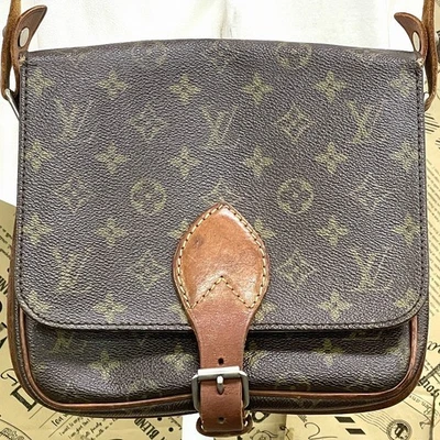 Louis Vuitton Monogram Cartouchiere MM M51253 Crossbody Bag #FR31-308 - Image 1 of 4