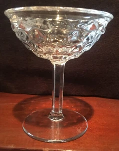 Champagne vintage Fostoria American de vidrio transparente alto acampanado 4-1/2 - Imagen 1 de 5