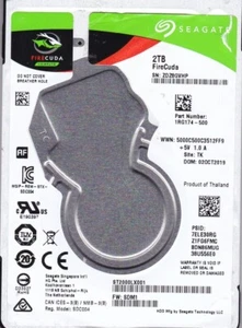 ST2000LX001 pn: 1RG174-500 fw: SDM1 s/n: ZDZ TK OCT 2019 2 TB SATA 2,5" SEAGATE - Imagen 1 de 5