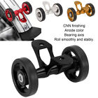 CNC Bicycle Easywheel Mudguard Rollers Double Wheel for Brompton Folding Bike
