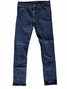 Nudie Jeans Slim Blue Men’s Stretch Denim High Kai Black W32 L30 - Picture 1 of 10