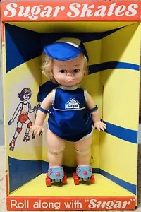 RARE Vintage Eugene Sugar Skates Baby Doll Rolling Wheels MCMLXXX 1980 - Picture 1 of 7