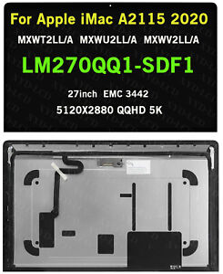 For iMac A2115 2020  LM270QQ1 (SD)(F1) 27in 5K LCD Screen EMC 3442 MXWV2LL/A  A+