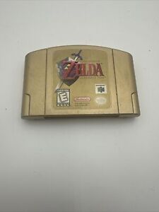 The Legend of Zelda Ocarina Of Time Nintendo 64, 1998 N64 Gold Authentic Tested