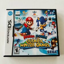 Mario & Sonic At The Olympic Winter Games Nintendo DS Game Cart + Case TESTED