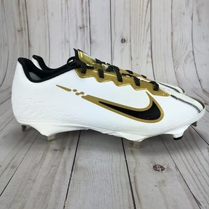 Nike React Vapor Ultrafly Elite 4 Metal Baseball Cleats White Gold Mens Size 12 - Picture 1 of 10