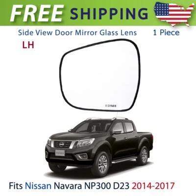 Side View Mirror Lens LH Fits Nissan Navara D23 NP300 Pickup Truck 14-19 New P10 Foto 1 de 4