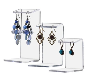 Earring Display Stands Set of 3 Jewelry Counter Holder Earing - Picture 1 of 4