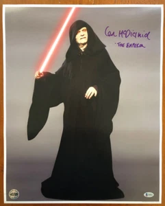 IAN MCDIARMID SIGNED AUTOGRAPHED 16x20 PHOTO PALPATINE STAR WARS OPX BECKETT BAS - Picture 1 of 4