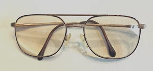 Vintage Aviator Tortoise Gold ITALY Eyeglass Frames BerDel Steroflex JOEL 58-17 - Picture 1 of 20