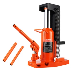 VEVOR Hydraulic Machine Toe Jack Lift Lifting Capacity 10 Ton Toe 20 Ton Top - Picture 1 of 12
