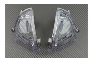Pair of White Clear LED Rear Turn Signals SUZUKI GSX-R 750 GSXR WVCF 2006-2007 - Picture 1 of 2