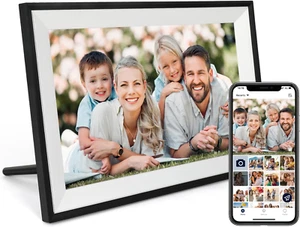 Digital Photo Frame 10.1 Inch Wifi Digital Picture Frame IPS HD Touch Screen Sma - Picture 1 of 12