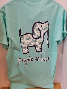 New PUPPIE LOVE CRAB T SHIRT - Picture 1 of 2