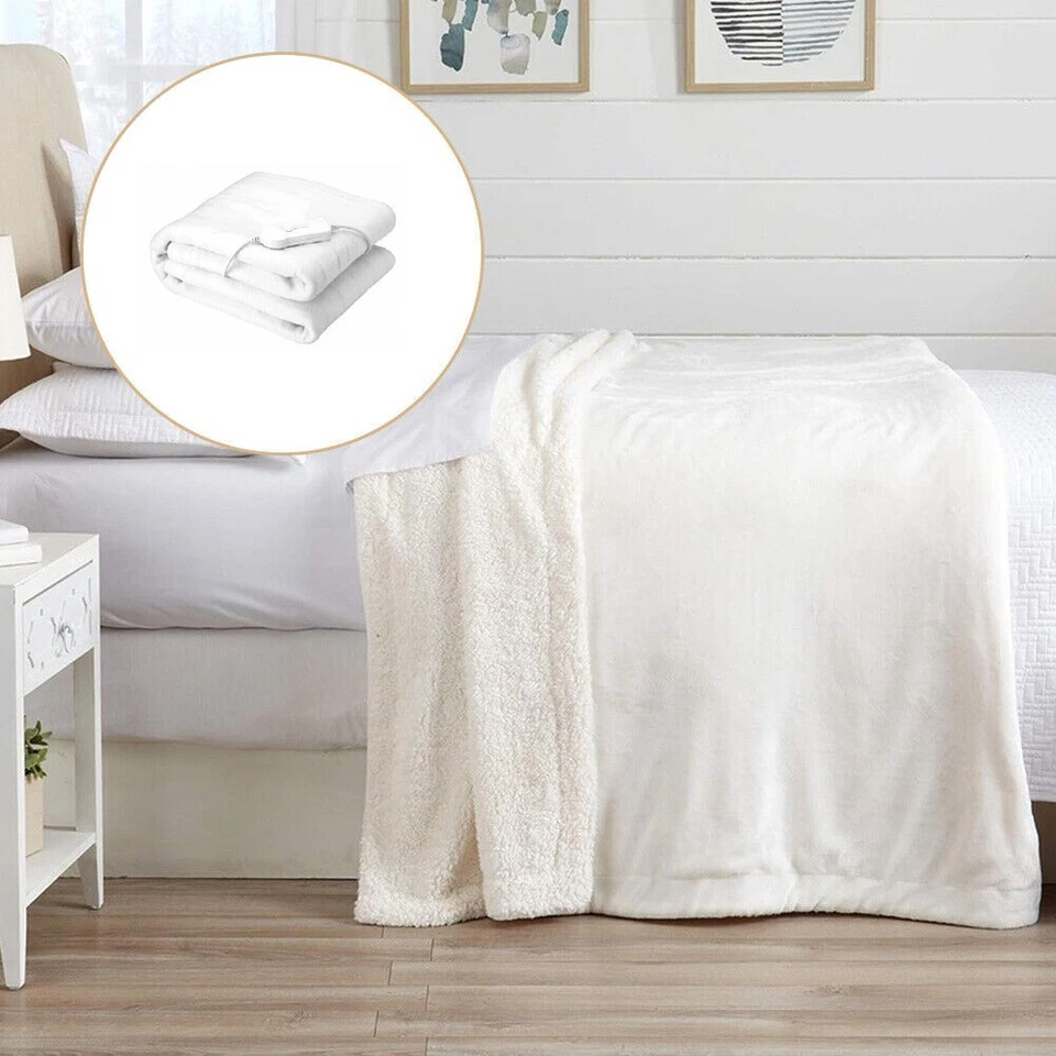 Kingavon Single Electric Blanket - White