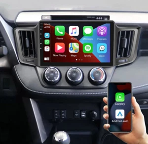 Radio estéreo GPS para automóvil CarPlay 2+32 GB 10,1" Android 13 para Toyota RAV4 2013-2019 - Imagen 1 de 14