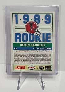 1989 Score Deion Sanders Rookie #246 NM RC ~ Set Break ~ Rookie Card Colorado🔥