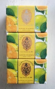 Jabón de baño esculpido La Florentina BOBOLI CITRUS ITALIA 10,5 OZ NUEVO EN CAJA SELLADO Lote de 3 - Imagen 1 de 4